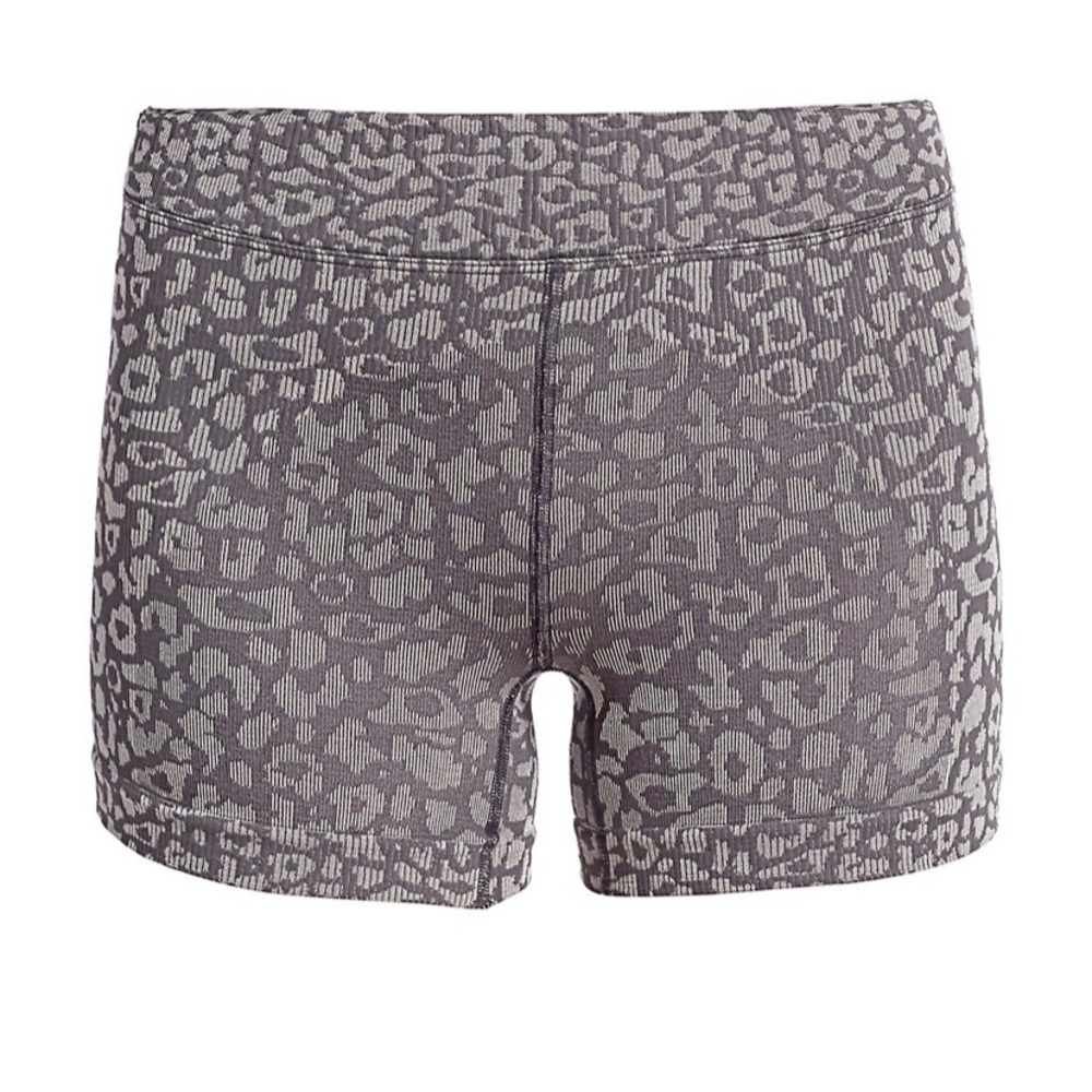 FREE PEOPLE Leopard Biker Shorts